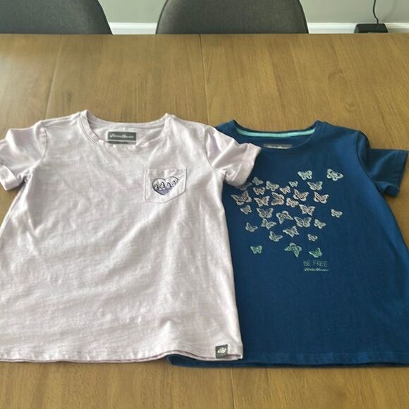 BUNDLE OF 2 GIRLS EDDIE BAUER T-SHIRTS - Picture 1 of 7